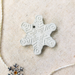 Płatek Śniegu Zawieszka z betonu architektonicznego