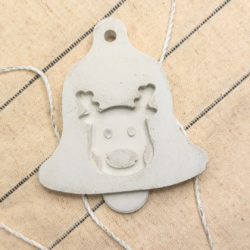 Zawieszka Świąteczna betonowa - Wzór Renifer #1