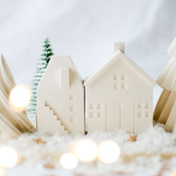 Mini Domki gipsowe - Zestaw 2 szt.