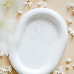 Podstawka owalna gipsowa z Grubym rantem