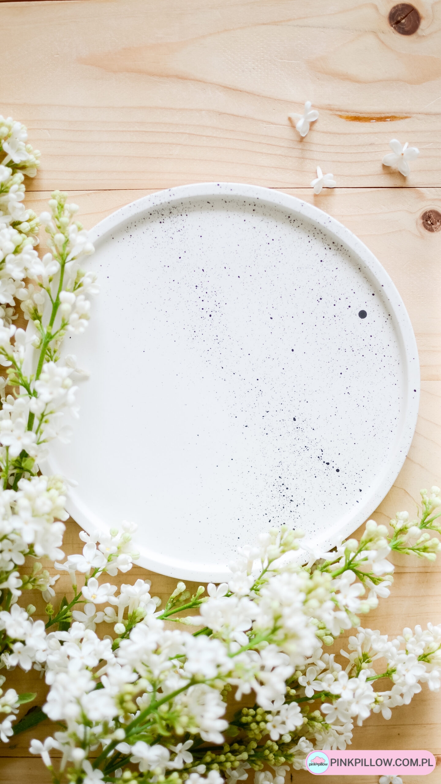 Podstawka dekoracyjna Okrągła z gipsu - Średnica 17 cm