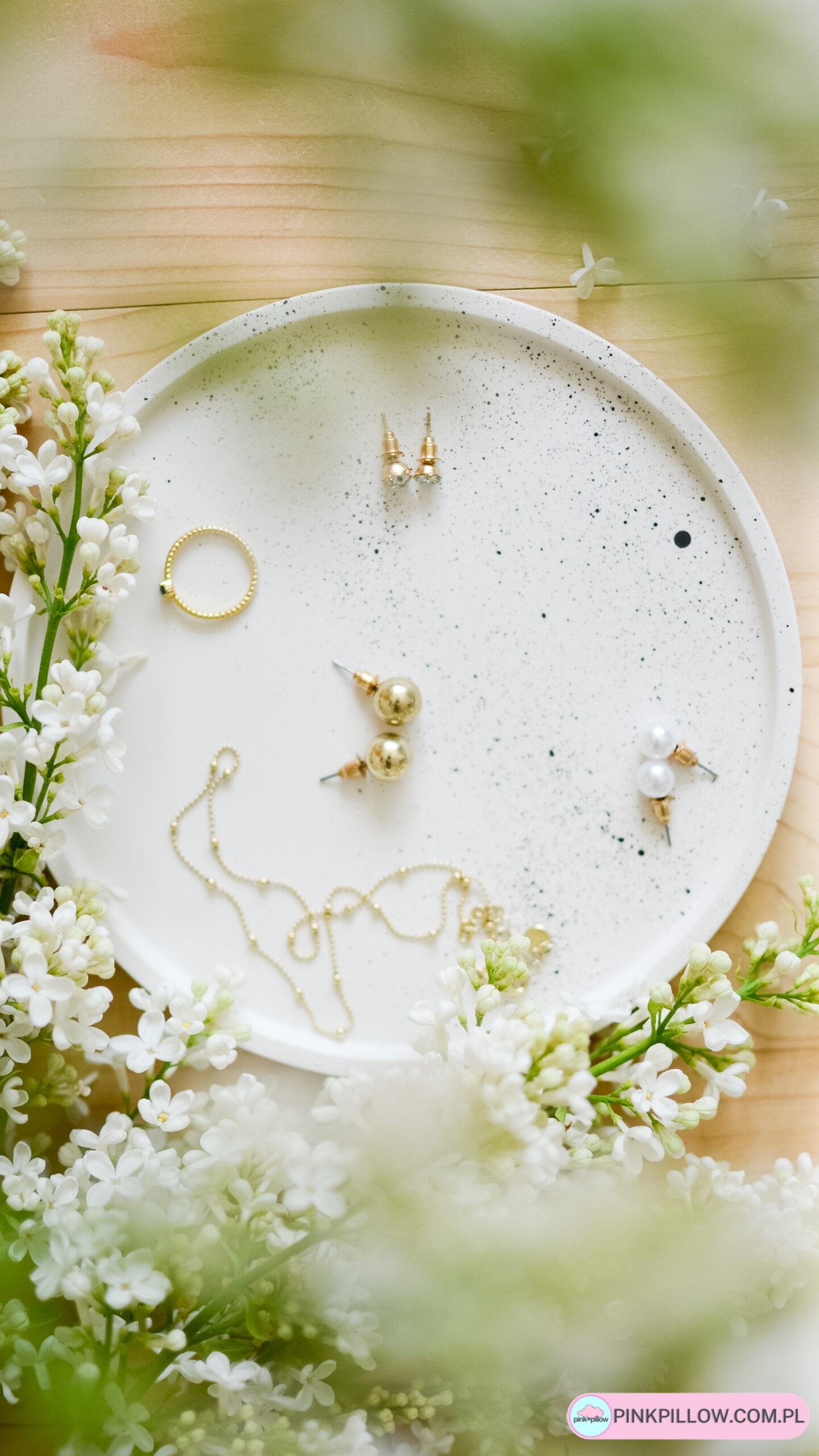 Podstawka dekoracyjna Okrągła z gipsu - Średnica 17 cm - obrazek 3