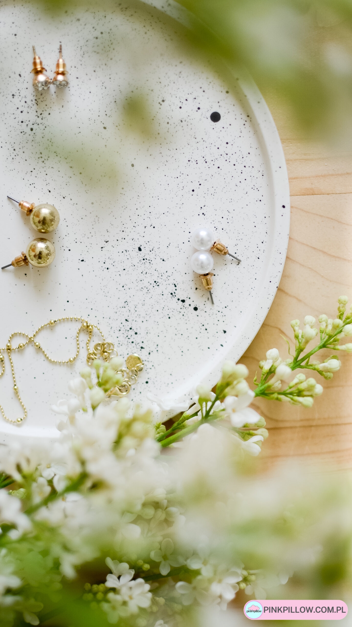 Podstawka dekoracyjna Okrągła z gipsu - Średnica 17 cm - obrazek 2