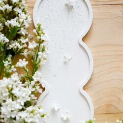 Potrójna podstawka z gipsu