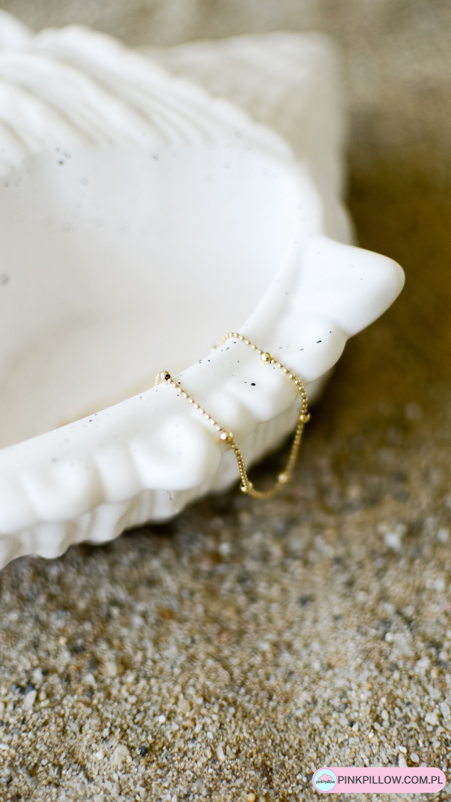 Gipsowa Muszla Morska na biżuterie