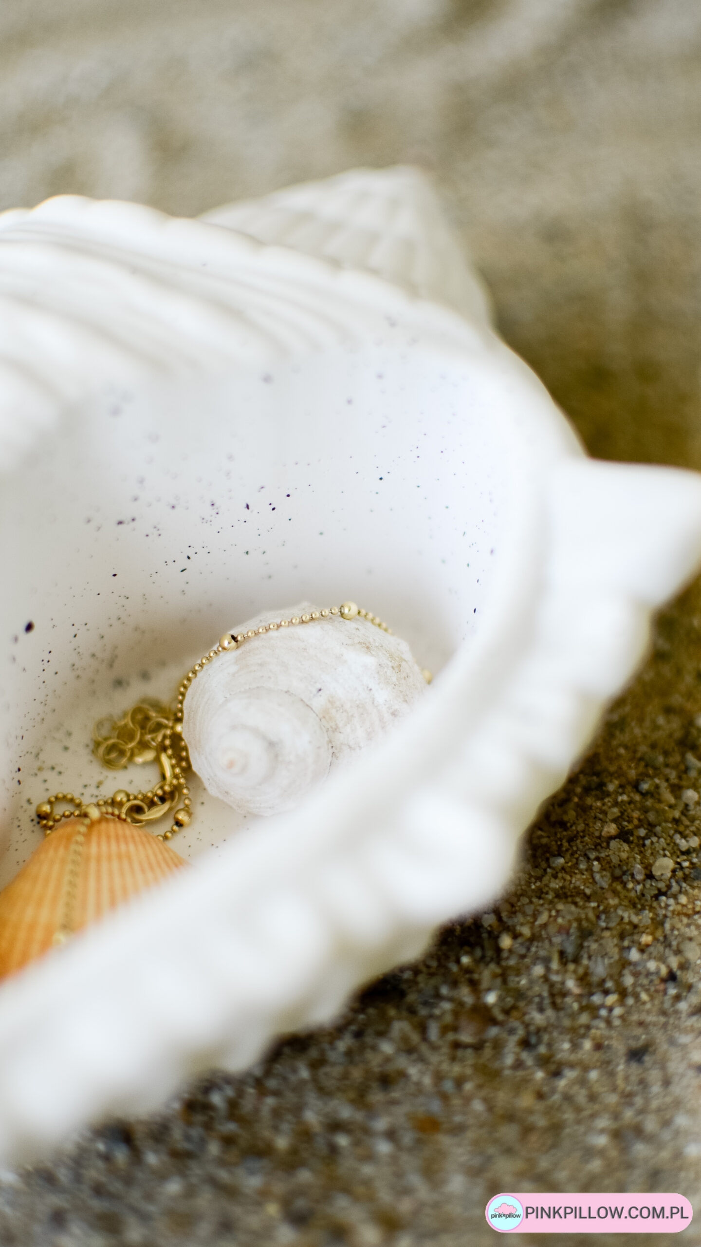 Ozdobna Muszla Morska z gipsu polimerowego