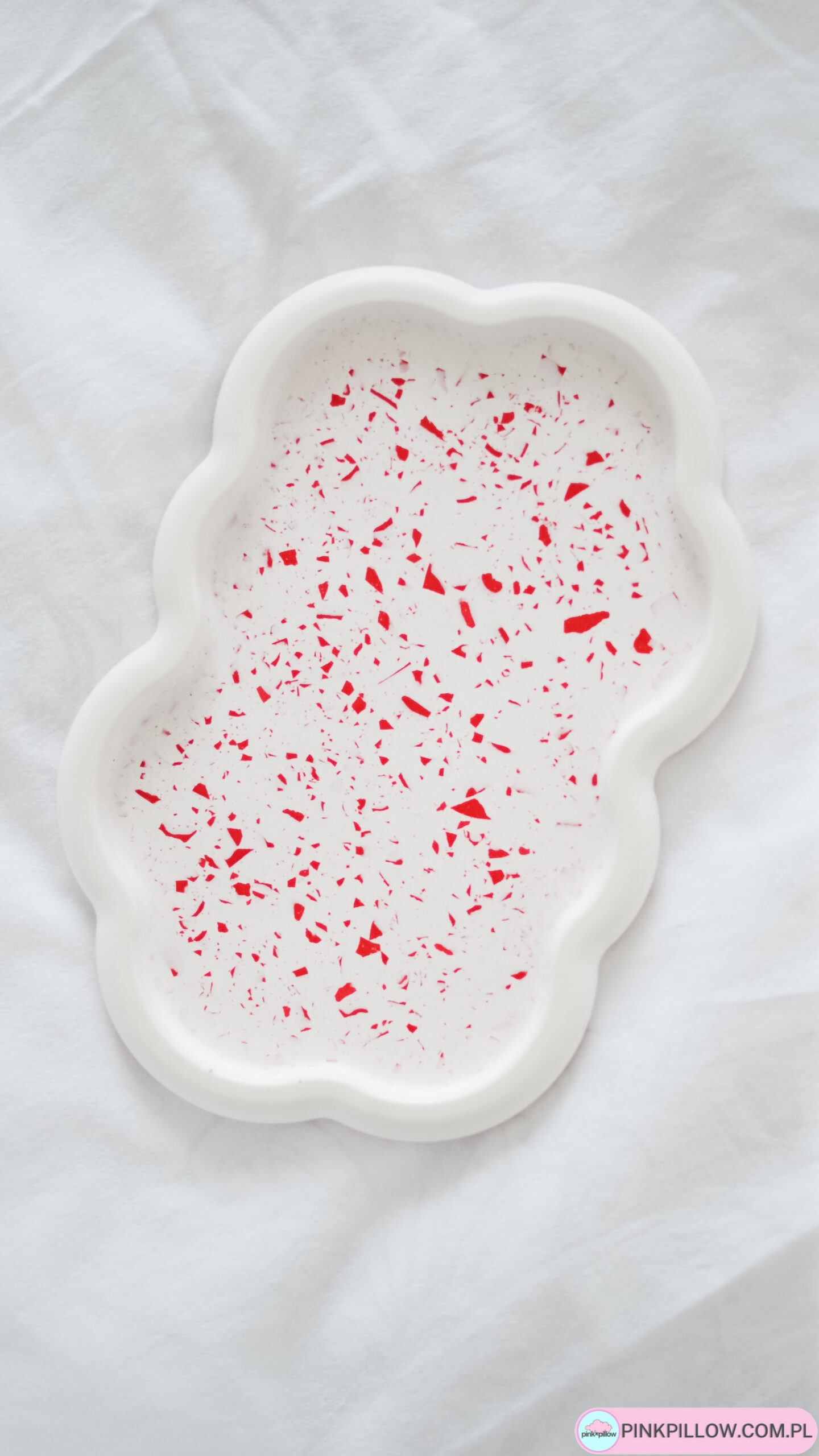 Chmurkowa podstawka z gipsu, lastryko - obrazek 3