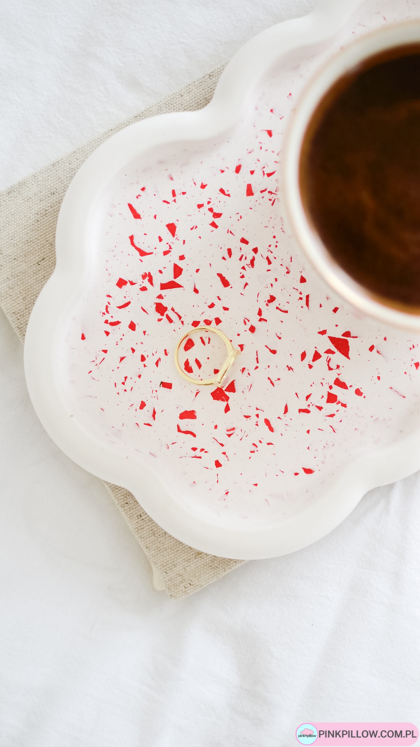 Chmurkowa podstawka z gipsu, lastryko - obrazek 5