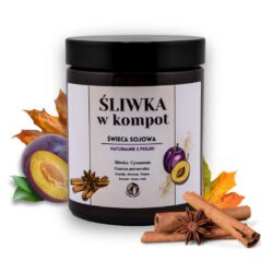 Świeca sojowa Jesienna "Śliwka w kompot"