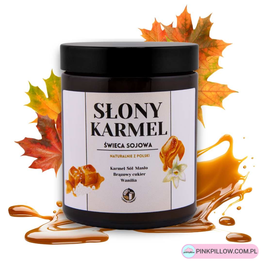 Świeca sojowa Słony Karmel