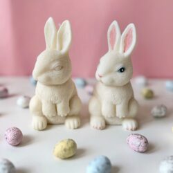 Duża Świeca Zając z wosku sojowego