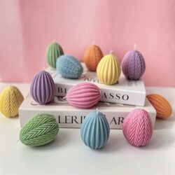 Świeca Jajko Wielkanocne Pisanka - Różne Kolory