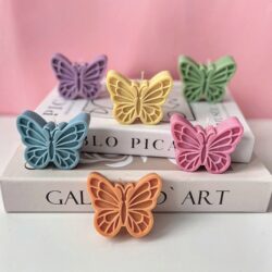 Świeca sojowa Motyl - Różne Kolory