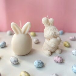Świeczki na Wielkanoc Króliczek lub Jajko z uszami - Różne Kolory