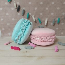 Poduszki Makaroniki 2 szt. - Kolor Aqua + Pudrowy róż