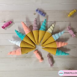 Maskotka Lód Rożek - Różne Kolory