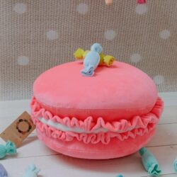 Poduszka Macaron - Kolor Neonowy Róż