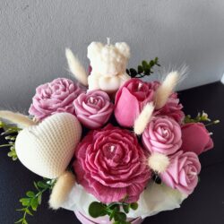 Boxy ze świec sojowych w odcieniach Różu