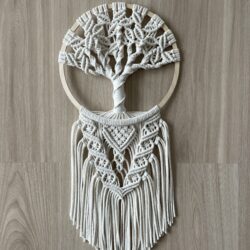 Drzewko szczęścia Makrama – Kolor Ecru