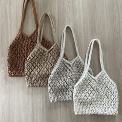 Torba z Makramy na zakupy - Różne Kolory