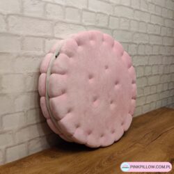 Poduszka w kształcie Ciastka Markizy XXL - Kolor Pudrowy Róż