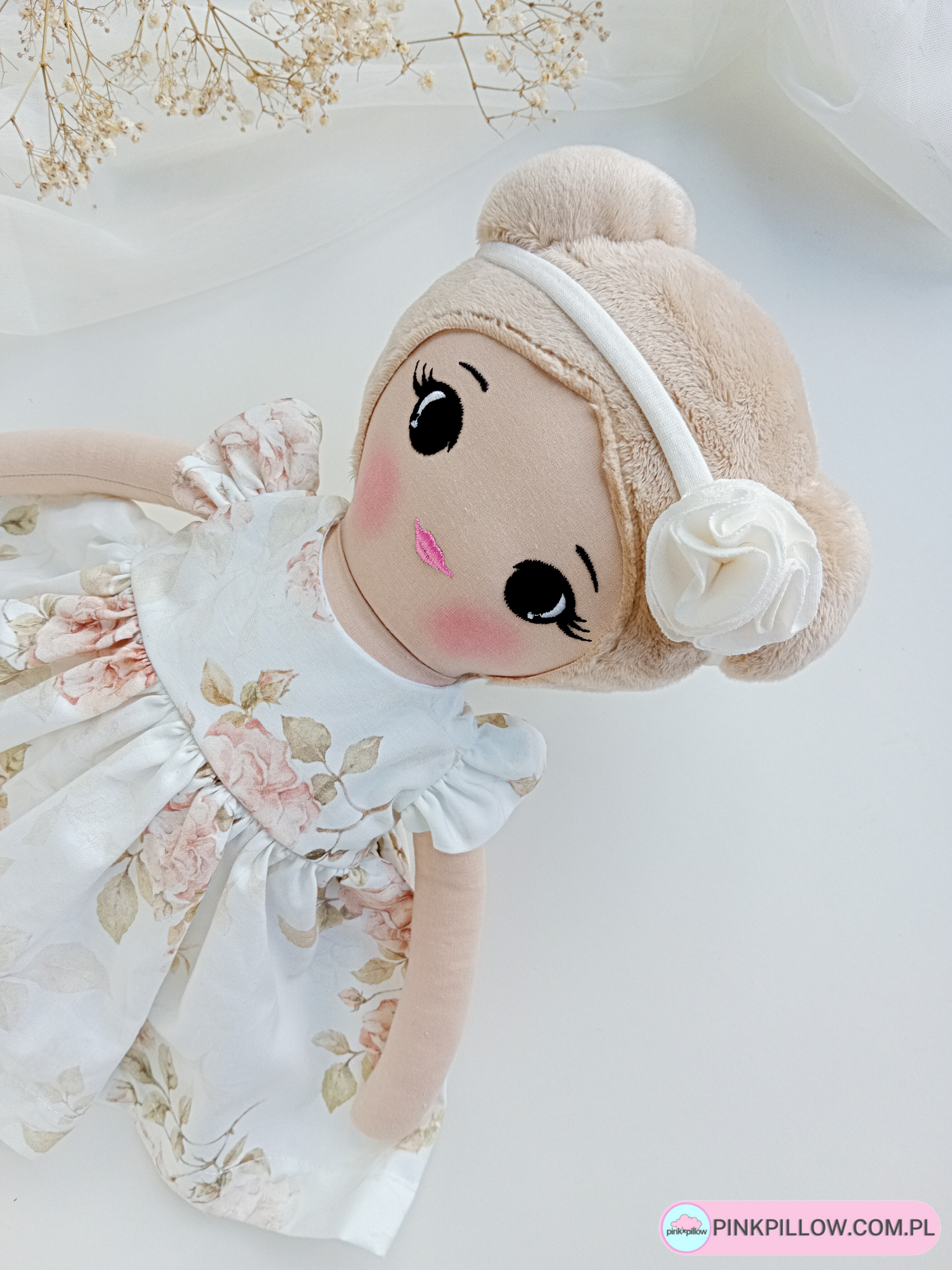 Personalizowana lalka szmaciana “Boho Rose” - Z bliska