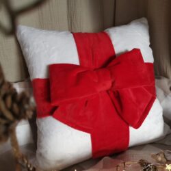 Dekoracyjna Poduszka z Kokardą