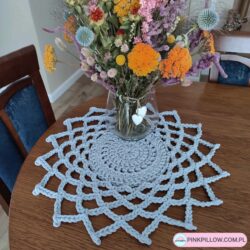 Serweta na okrągły Stolik Kawowy - Średnica 55 cm - Różne Kolory