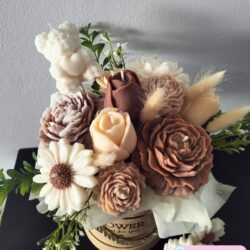 Bukiet ze świec sojowych w odcieniach Beżu