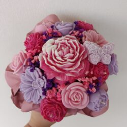 Bukiet ze świec z Motylkiem - Różne Kolory