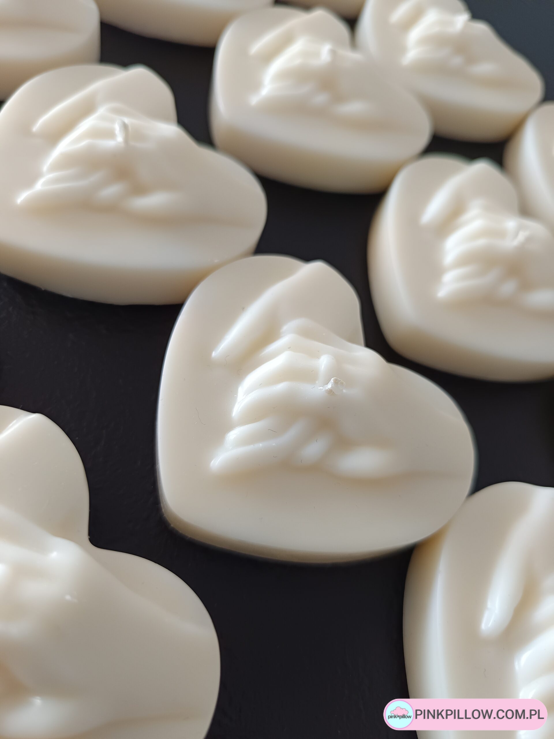 Świeczka Podziękowania dla gości Weselnych - Dłonie w sercu - Personalizowane