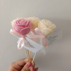 Świeczka Podziękowanie dla gości - Mała Róża - Różne Kolory i Zapachy