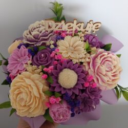 Bukiet z Kwiatów sojowych ze Słonecznikiem - Duży Rozmiar L