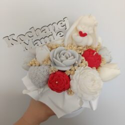 Prezent na Dzień Mamy Box ze świeczek Kwiatów - Różne Kolory i Zapachy