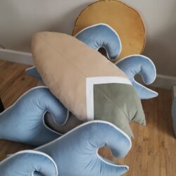 Poduszka w kształcie Deski surfingowej - Wzór Beżowy