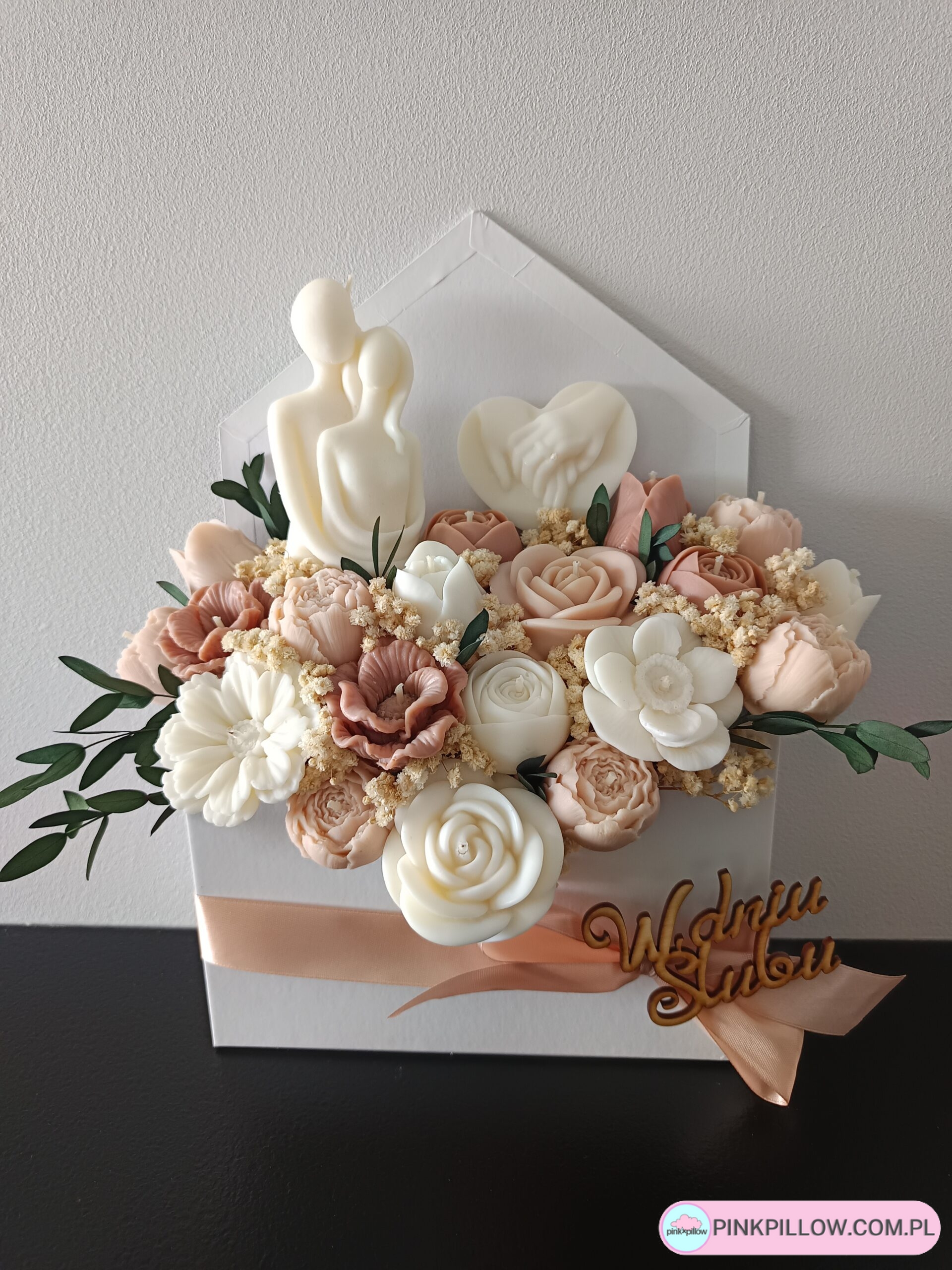 Bukiet kwiatów w Kopercie ze świeczek - Wzór 1 - obrazek 3