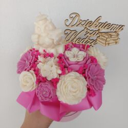 Bukiet ze świec sojowych dla Nauczyciela - Różne Kolory i Zapachy