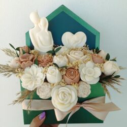 Bukiet kwiatów w Kopercie ze świeczek - Wzór 1