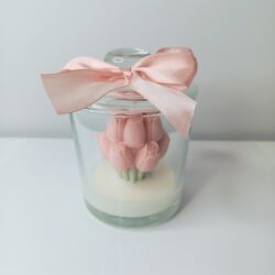 Świeca Tulipany w szkle - Różne Kolory i Zapachy