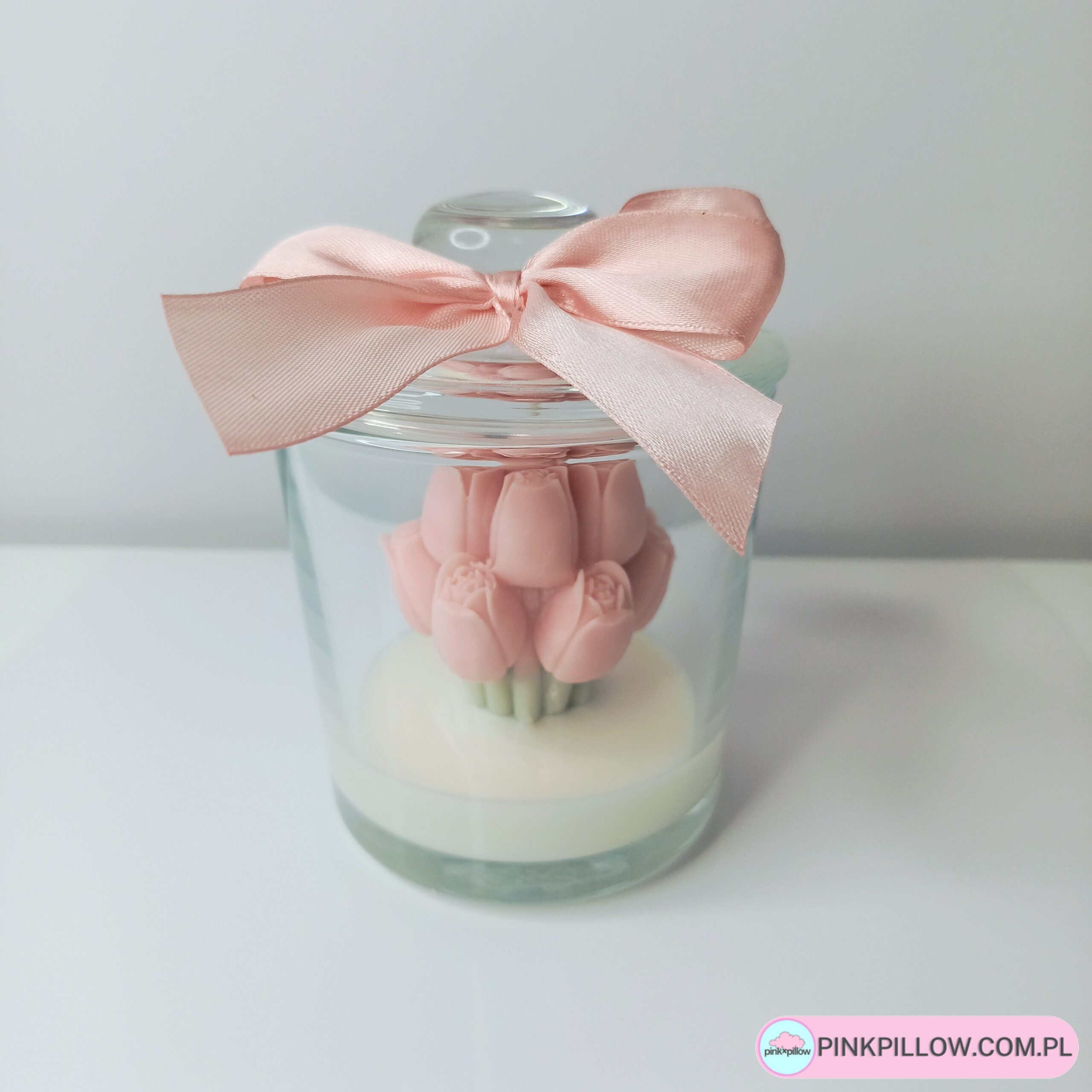 Świeca Tulipany w szkle - Różne Kolory i Zapachy