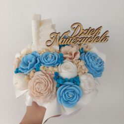 Prezent na Dzień Nauczyciela Flower Box - Różne Kolory i Zapachy