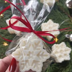 Mini Świeczka "Śnieżynka" Świąteczny upominek - Różne Zapachy