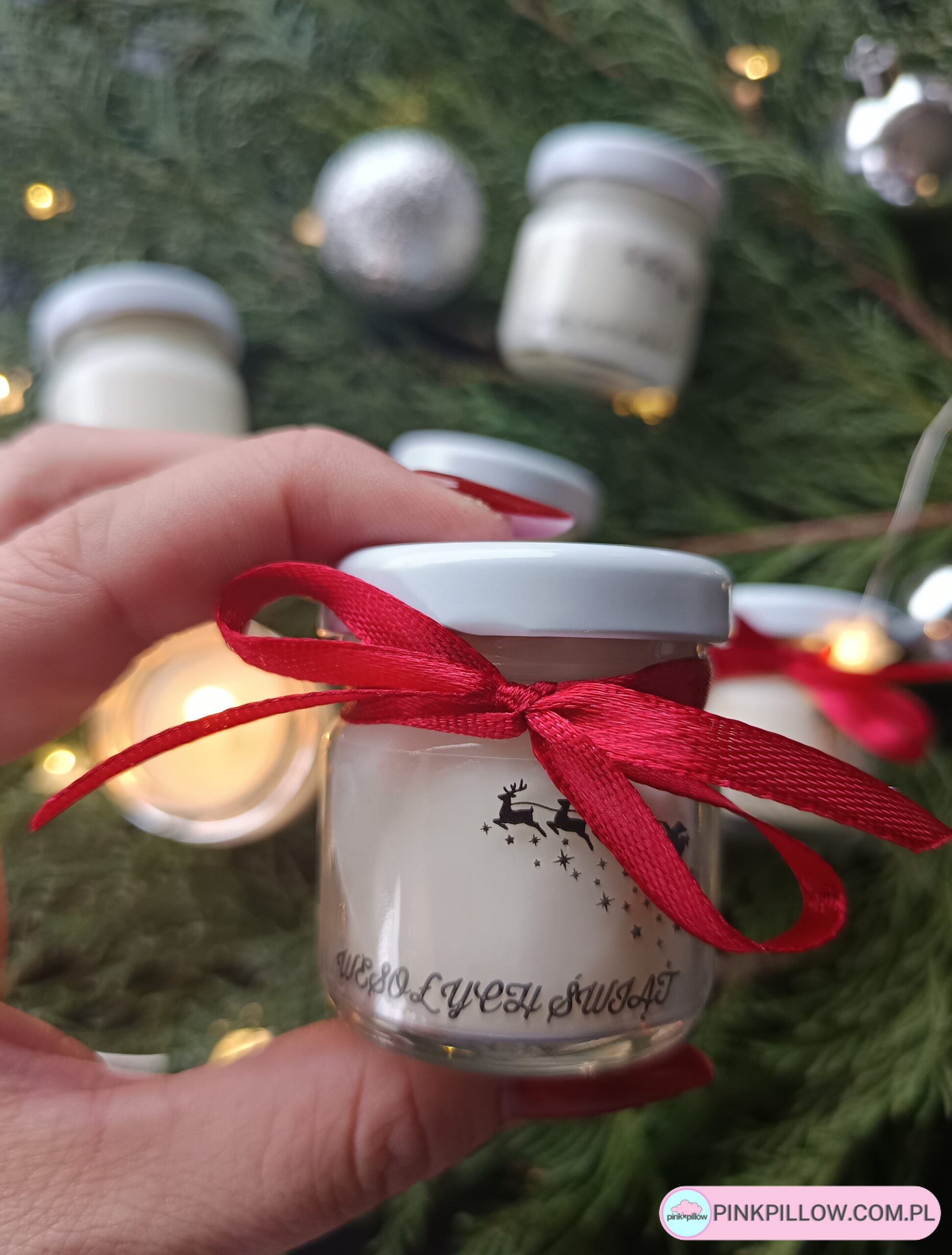 Mini Świeca Świąteczna w słoiczku 40 ml - Różne Zapachy