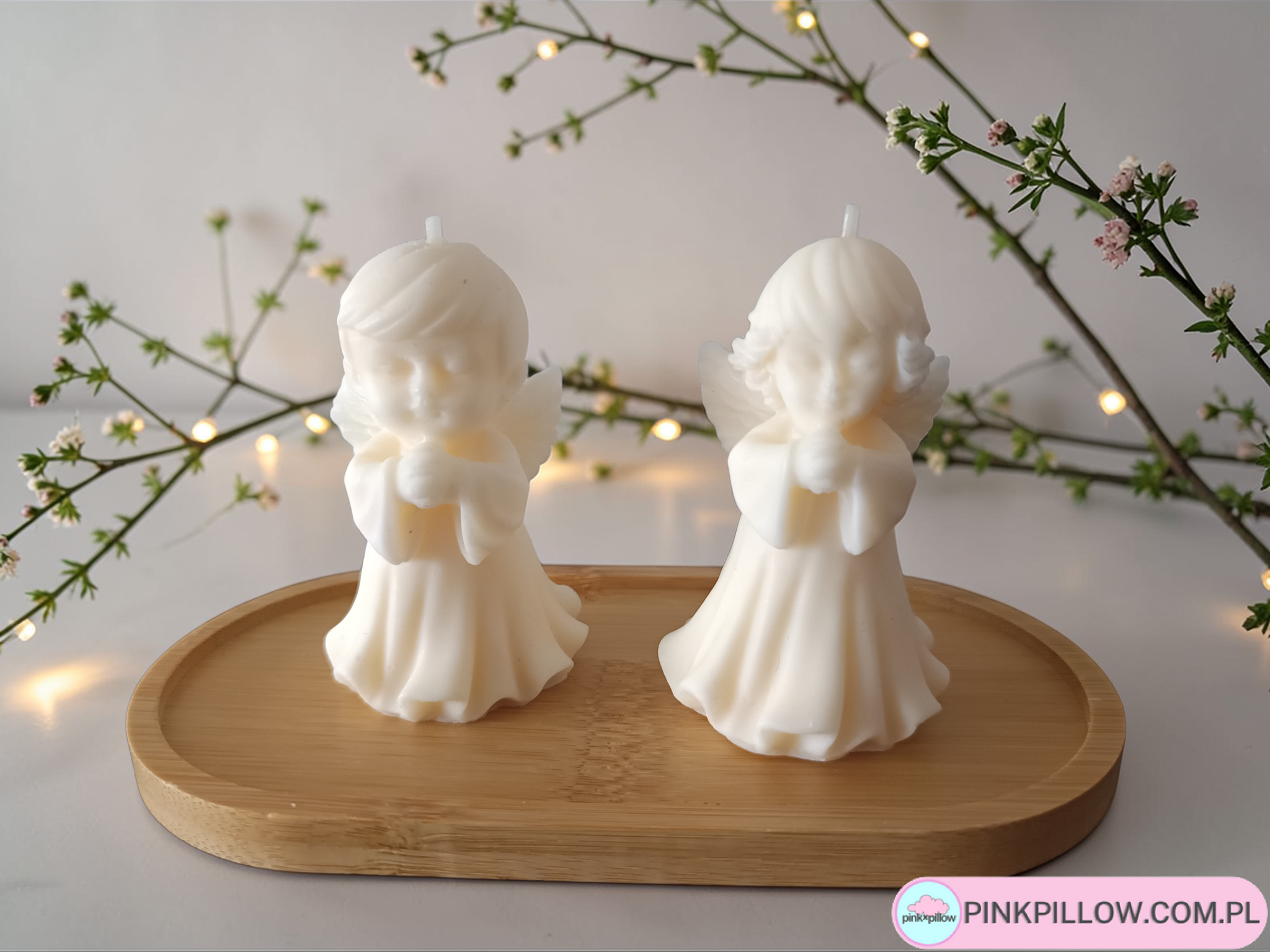 Świeca Komunijna Aniołek Dziewczynka / Chłopiec - Podziękowanie dla gości