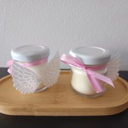 Mini świeca w słoiczku - Podziękowanie dla gości Komunia/Chrzest