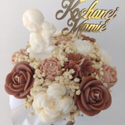 Flower box na Dzień Mamy - Wzór Mama z Dzieckiem - Różne Kolory i Zapachy