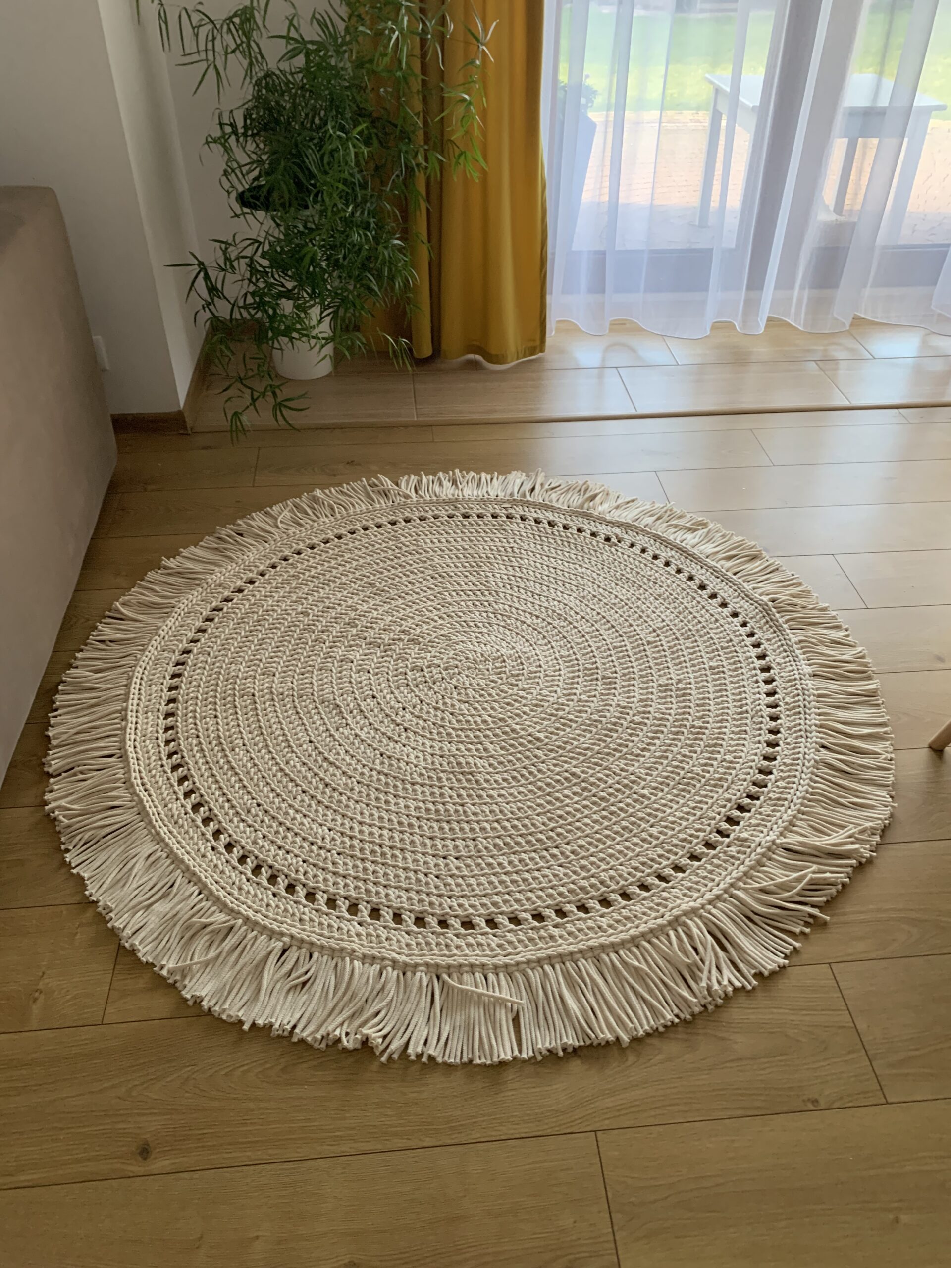 Dywan BOHO ze sznurka - Ręcznie pleciony - Różne Rozmiary i Kolory - obrazek 4