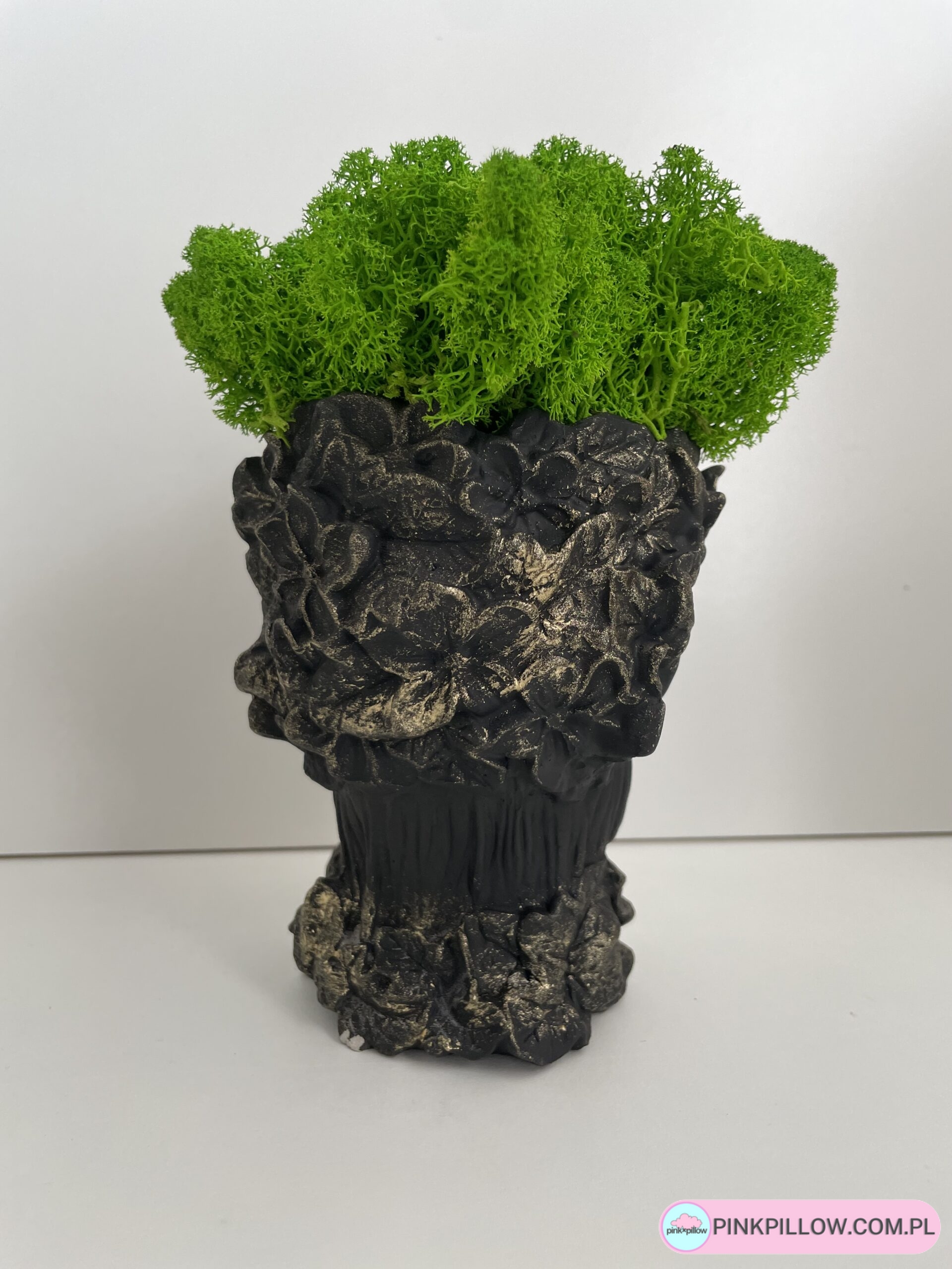 Doniczka Twarz Kobiety z Chrobotkiem - Różne Kolory - obrazek 2