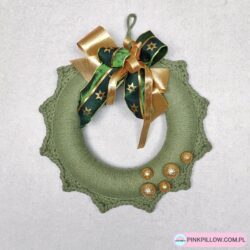 Wianek na Drzwi zewnętrzne na Święta - Kolor Khaki