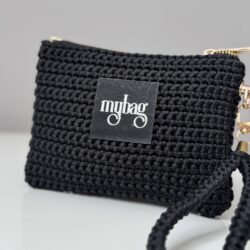 Kosmetyczka ze sznurka - Kolor Czarny